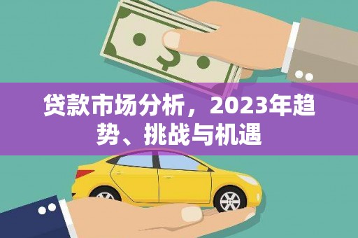 蓬江贷款市场分析，2023年趋势、挑战与机遇