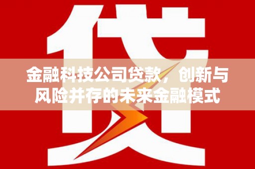 兴县金融科技公司贷款，创新与风险并存的未来金融模式