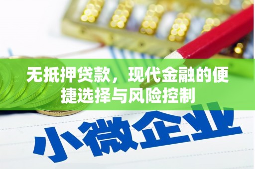 永寿无抵押贷款，现代金融的便捷选择与风险控制