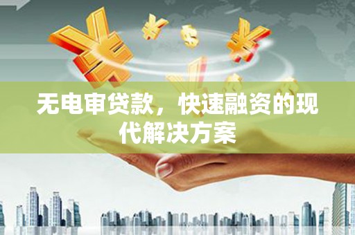海原无电审贷款，快速融资的现代解决方案