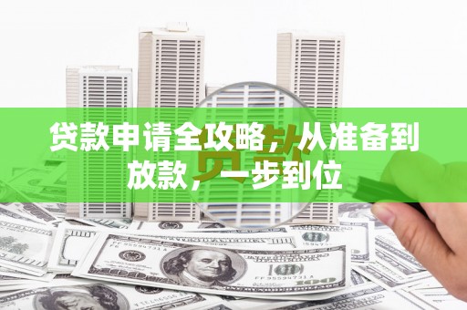 岱岳贷款申请全攻略，从准备到放款，一步到位