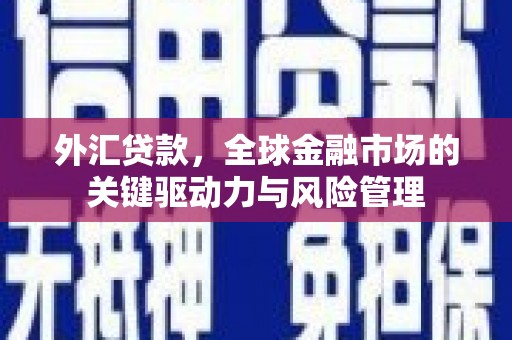 阳春外汇贷款，全球金融市场的关键驱动力与风险管理