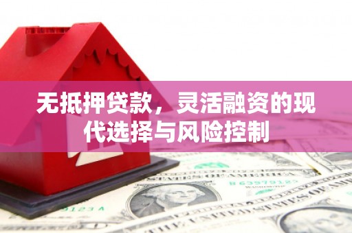 邗江无抵押贷款，灵活融资的现代选择与风险控制