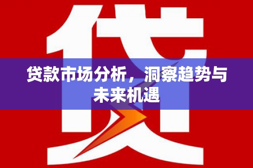 宜城贷款市场分析，洞察趋势与未来机遇