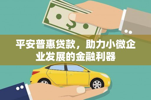 光泽平安普惠贷款，助力小微企业发展的金融利器