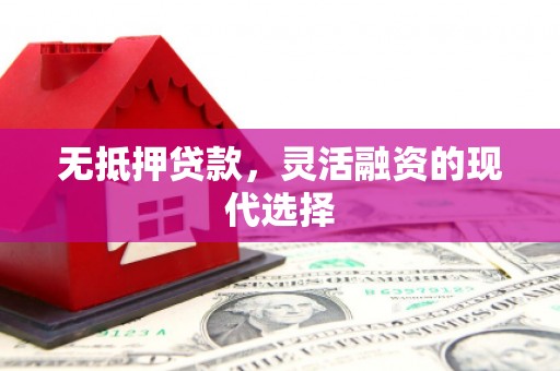 南州无抵押贷款，灵活融资的现代选择
