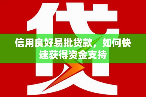 大寮信用良好易批贷款，如何快速获得资金支持