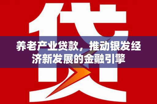 镇康养老产业贷款，推动银发经济新发展的金融引擎