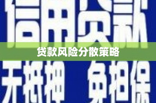 宁海贷款风险分散策略