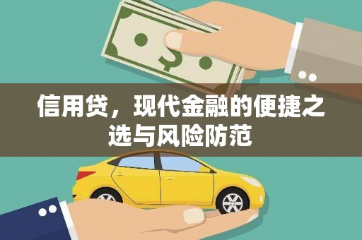 杭锦旗信用贷，现代金融的便捷之选与风险防范