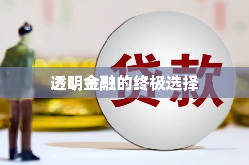 顺城透明金融的终极选择